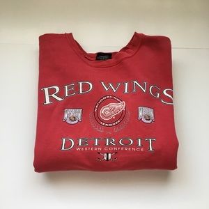 |STARTER| Detroit Red Wings NHL Crew Neck Sweater